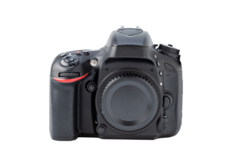 デジタル一眼レフカメラボディ（背景透過切り抜き合成用png素材）