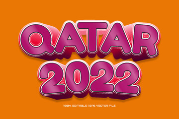 qatar 2022 text effect ,editable text effect.