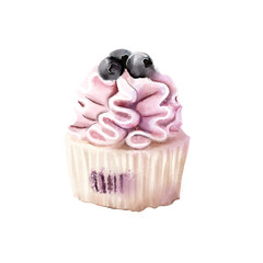 cupcake with cream