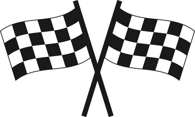 Racing flag. Checkered flag in png. Isolated racing flag on transparent background