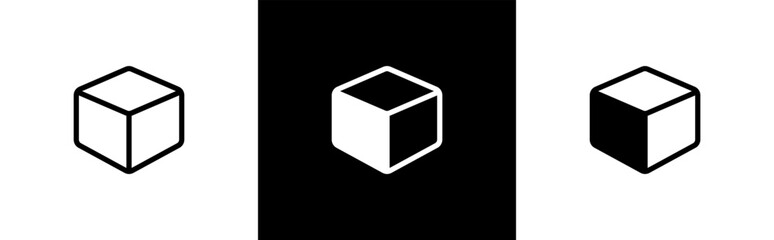 box or container icon. shipping, delivery symbol signs, vector illustration