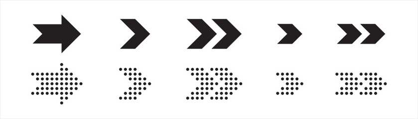 Arrows icon style symbol signs, Vector illustration.