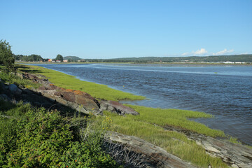 Bay of Rivi&egrave;re du Loup from coast in summer, Rivi&egrave;re-du-Loup, Qu&eacute;bec, Canada