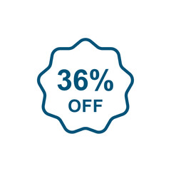 Discount offer icon vector design templates