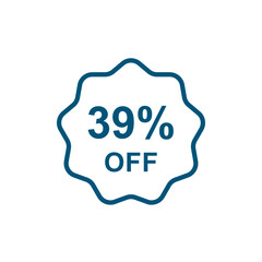 Discount offer icon vector design templates