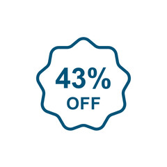 Discount offer icon vector design templates
