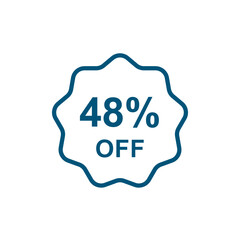Discount offer icon vector design templates