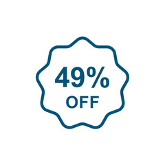 Discount offer icon vector design templates