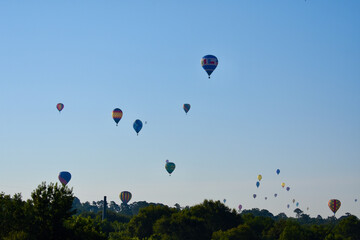 hot air balloon in the sky