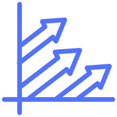 graph analytics line icon