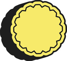 Retro 90s Frame and Asbtract Shape