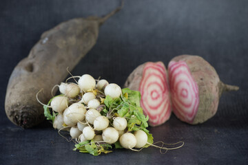 bunch of radishes