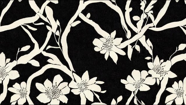 Ajrakh animation and block print animation and batik print animation Background digital printing textile animation