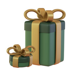 realistic 3d gifts box. Holiday decoration presents. Festive gift surprise. Decor Isolated boxes with gold luxury ribbon
