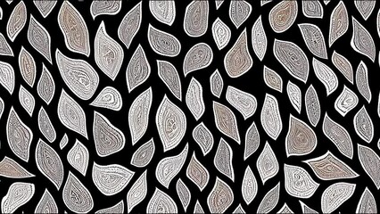 all over motif paisley animation on brown background