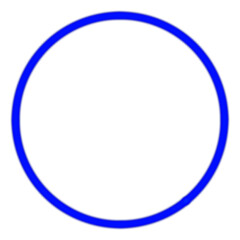 Circle neon. Modern neon blue glowing circle banner. Abstract neon circle with glowing lines.