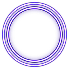 Title: Circle neon. Modern neon purple glowing circle banner. Abstract neon circle with glowing lines.