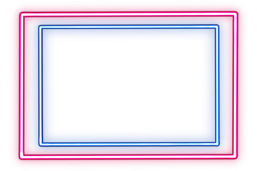 Square neon. Modern neon glowing square banner. Abstract neon square with glowing lines. glowing neon light square in empty.