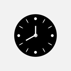 Clock Icon. Time Sign, Clock Image. Trendy Symbol for  Design, Presentation, Website or Apps Elements – Vector.        
