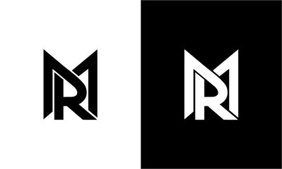 letter mr logo design
