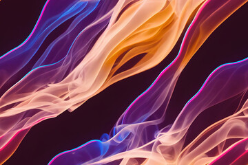 Obraz na płótnie Canvas 3d repeating pattern inspired by rolling smoke