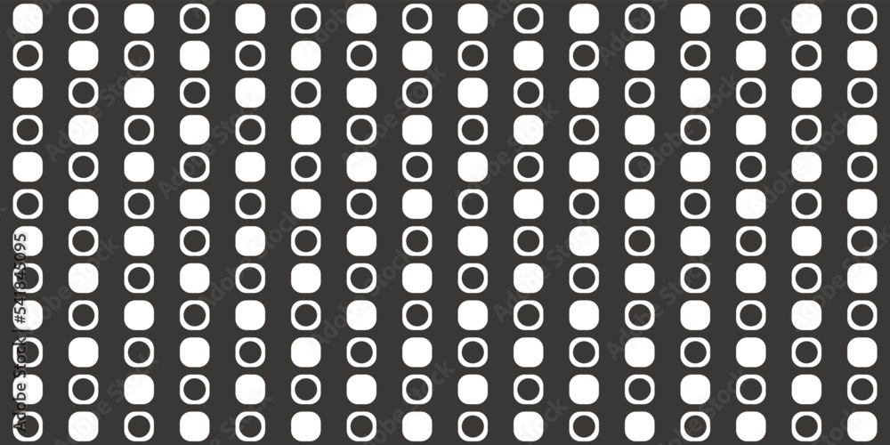 Poster Black and white dots alternate. A seamless pattern of alternating dots creating a seamless pattern.