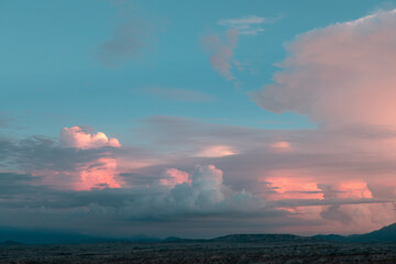 Amazing sunset in Colombia