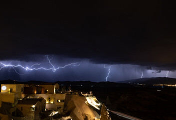 Lightning in cappadocia
