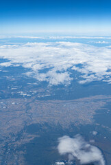 青森県俯瞰風景　飛行機から
