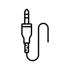 Jack cable icon. sign for mobile concept and web design. vector illustration