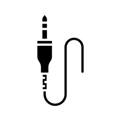 Jack cable icon. sign for mobile concept and web design. vector illustration