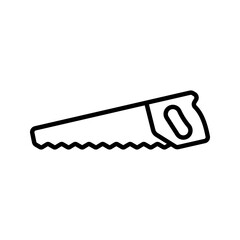 Hand saw icon. sign for mobile concept and web design. vector illustration