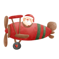 santa with plane © ChonnieArtwork 