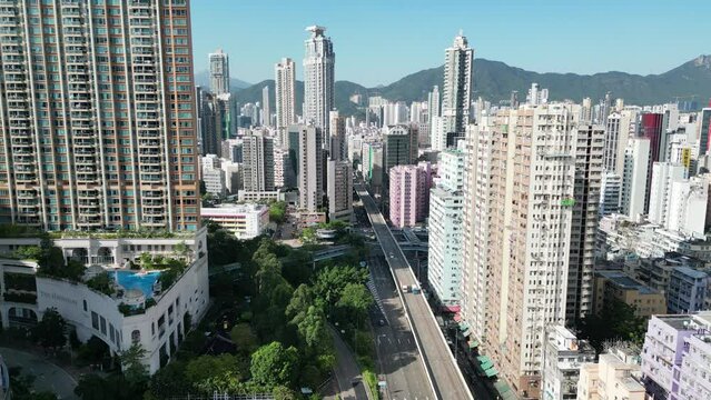 West Kowloon Corridor at Mong Kok hong kong 21 Oct 2022