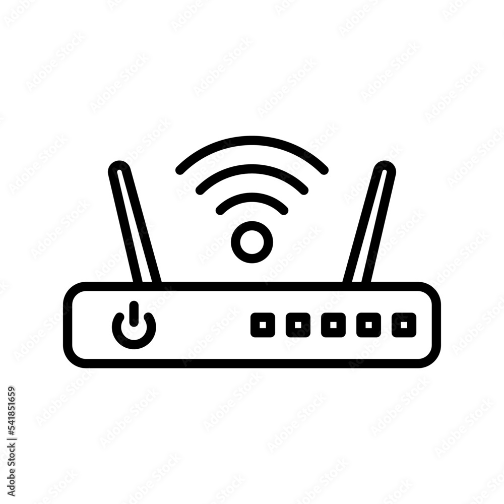 Poster network router icon. wifi sign for mobile concept and web design. vector illustration