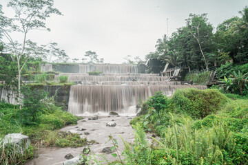This river dam has six levels, it also functions as a sabo dam for the lava flow of Mount Merapi when it erupts, besides that the place is also an attractive tourist destination.