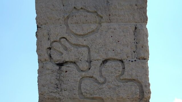 Monument dedicated to killed partisan fighters at mountain Zlatibor, Serbia.