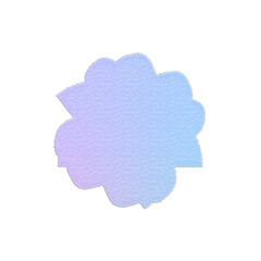 Abstract transparent glitch art texture element.