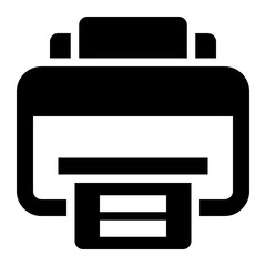 Icon Print With Style Glyph