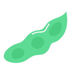 green pea vegan vegetable natural healthy peas food diet doodle flat