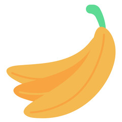 banana healthy fruit organic diet nutritions doodle flat