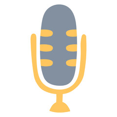 microphone record mic audience audio broadcast interview gradient icon