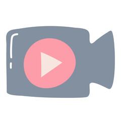 video camera live streaming technology broadcast gradient icon