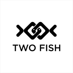 Fish LineArt Logo Design Template