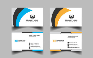 Professional corporate business card design template