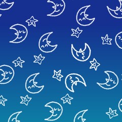 お月さまとお星さま　背景