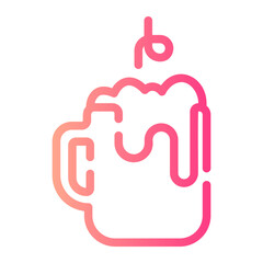 hot chocolate gradient icon
