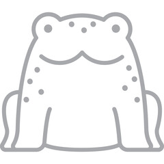 toad line clip art vector