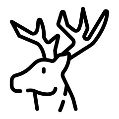 deer line icon