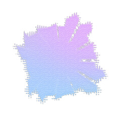 Abstract transparent glitch art texture element.